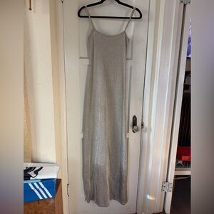Silver Glitter Maxi Dress